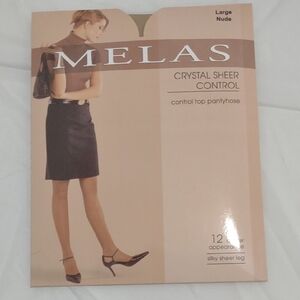 Nude Crystal Sheer Control Pantyhose